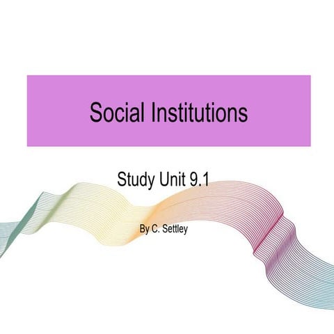 Social Institutions