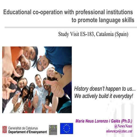 Presentation of the Study Visit Group No: 183 (CEDEFOP) , “Educational cooper...