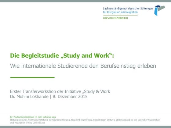 Wie internationale Studierende den Berufseinstieg erleben