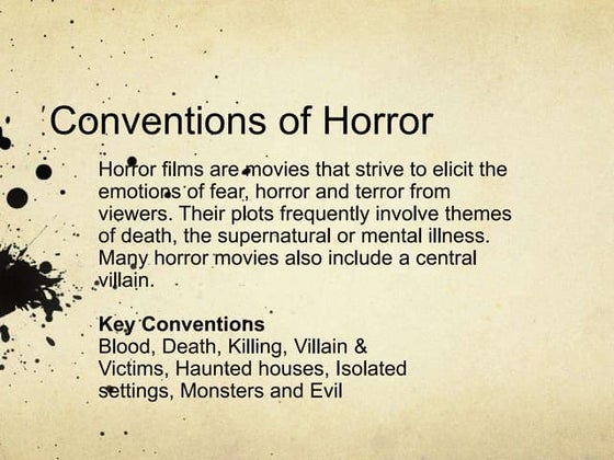 Typical conventions of scifi | PPT