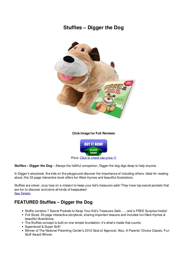 stuffies digger the dog