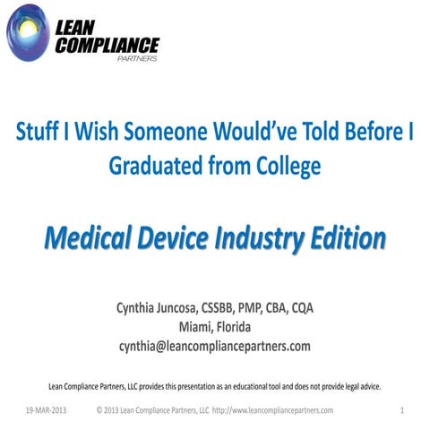 Stuff i wish someone would've told me before i graduated from college - medic...