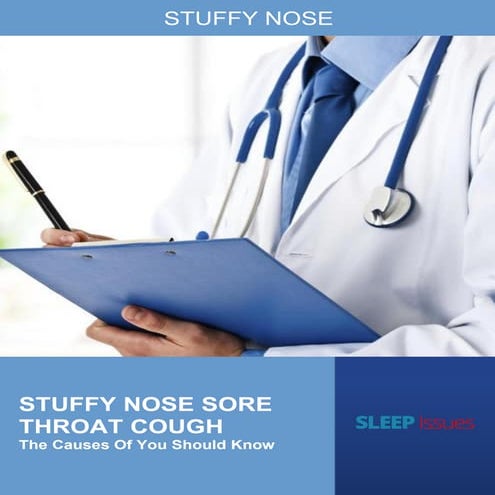 Stuffy nose sore throat cough