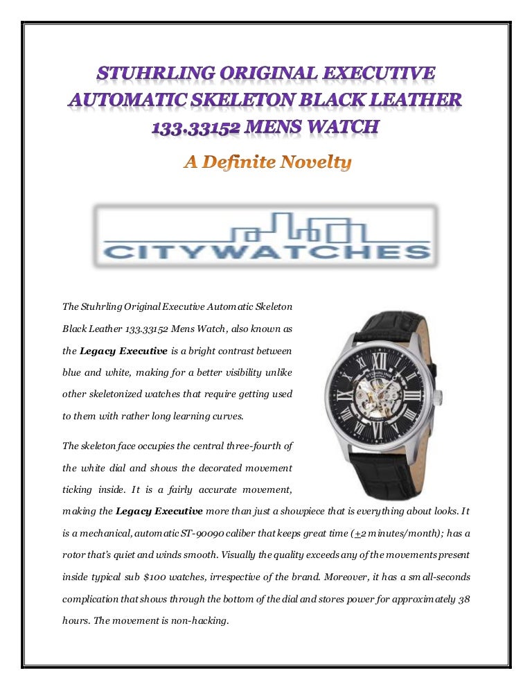 executive 133 automatic 44mm skeleton