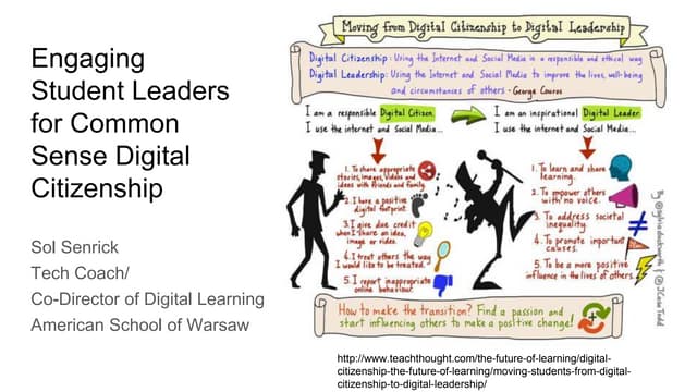 Engaging Student Leaders for Common Sense Digital Citizenship