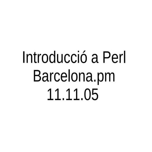 Cloenda del Curs d'introducció a Perl 2011