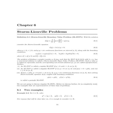 Sturm liouville problems6