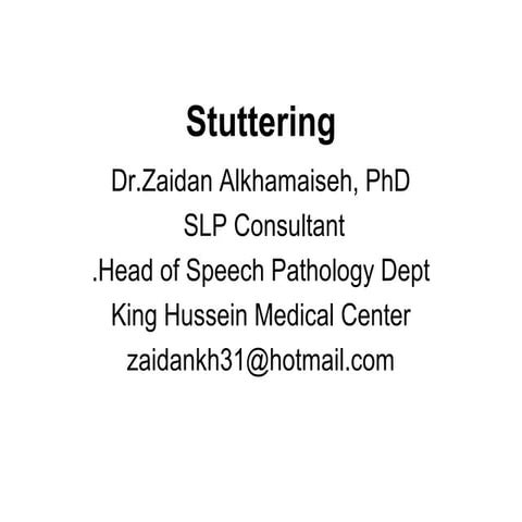 Stuttering