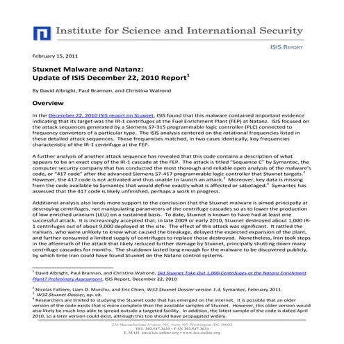 Stuxnet update 15_feb2011