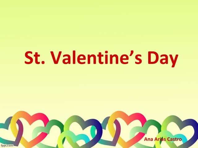 ESL - English PowerPoints: Saint Valentine