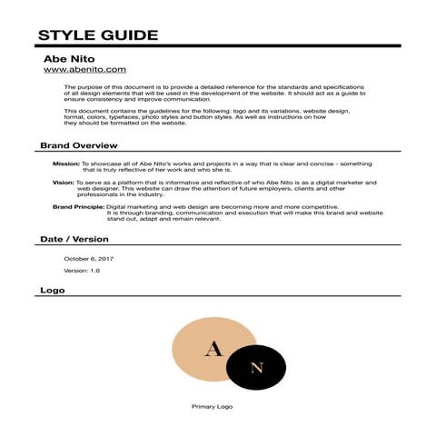 Portfolio - Style Guide