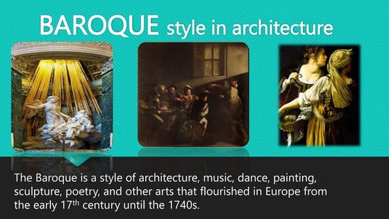 Baroque Architecture And Rococo Architecture Ppt