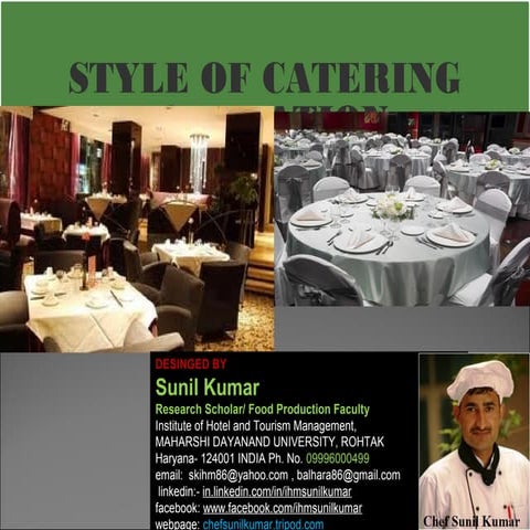 Styles of catering