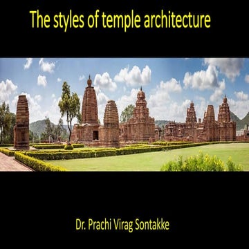 Styles of Hindu temple architecture: Nagar,Dravid & Vesar.