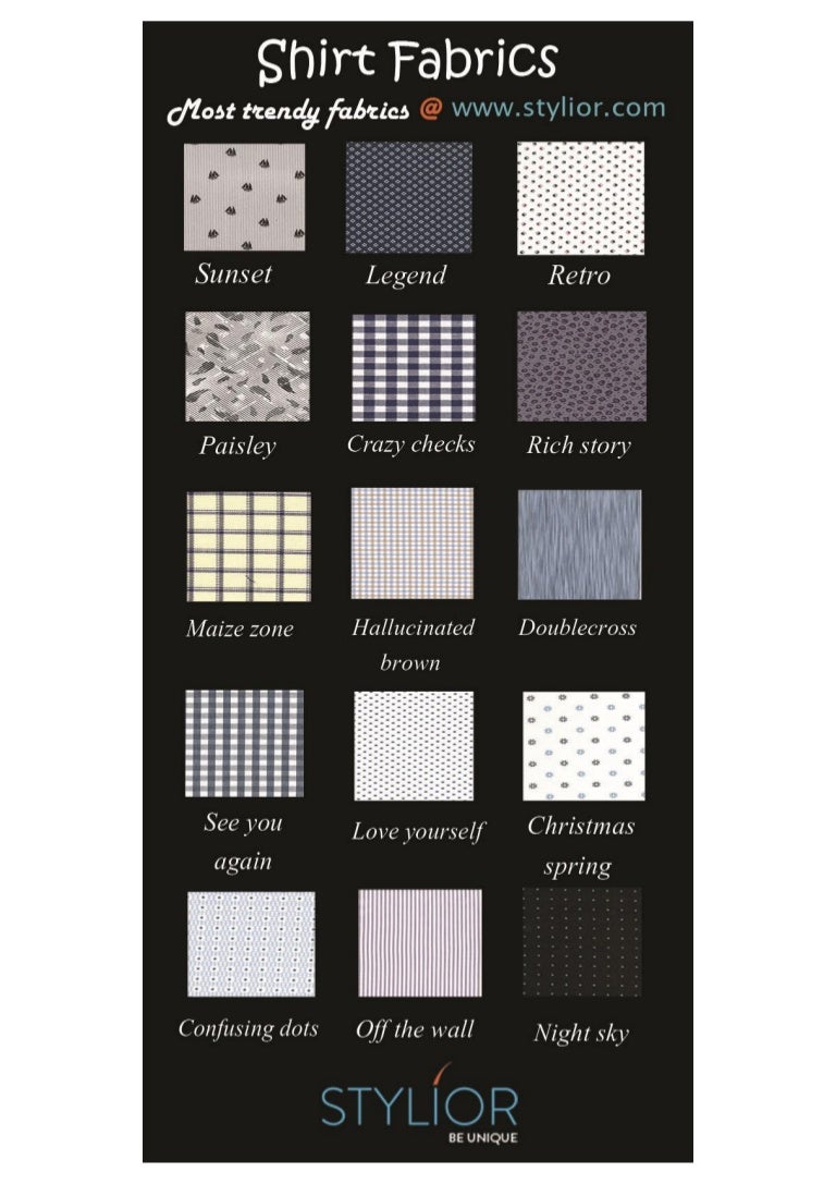 Mens Dress Shirts Fabric Guide