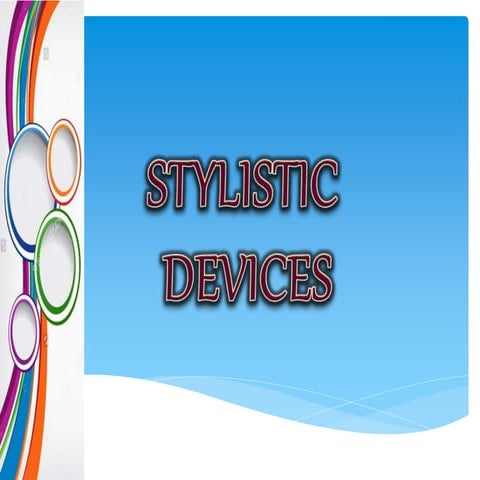 Stylistic devices