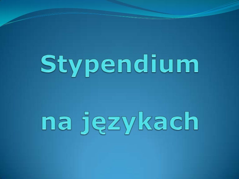 Przebywasz Na Rocznym Stypendium W Szkocji Od Niedawna Wynajmujesz Mieszkanie Stypendium na językach