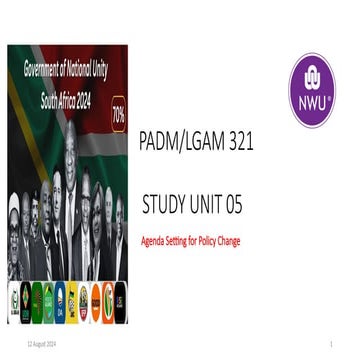 SU 05 introduction to public administration systems and policy in south africa