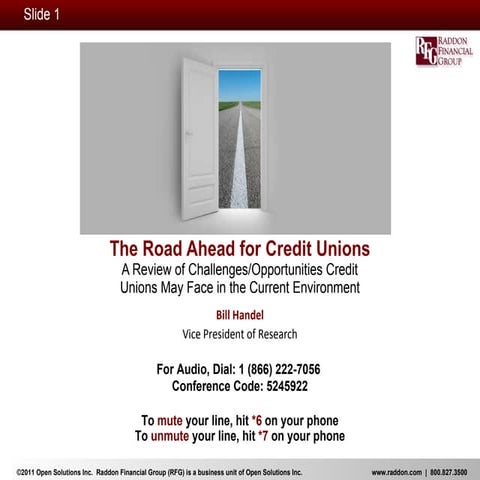 The Road Ahead For Credit Unions