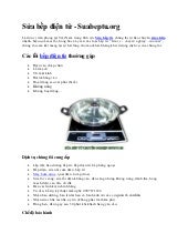 Sửa bếp điện từ 