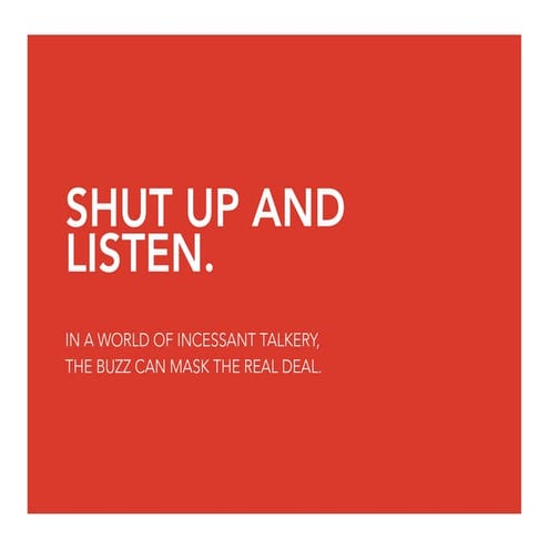 Shut Up and Listen