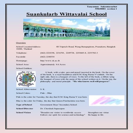 Suankularb wittayalai school