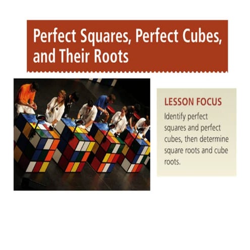 Suare roots and cube roots