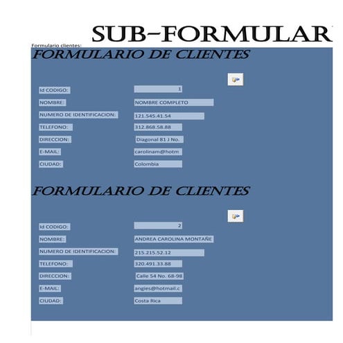 Sub  formulario1