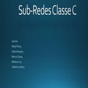 Sub redes classe c