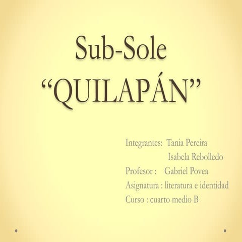 Sub sole 3 | PPTX