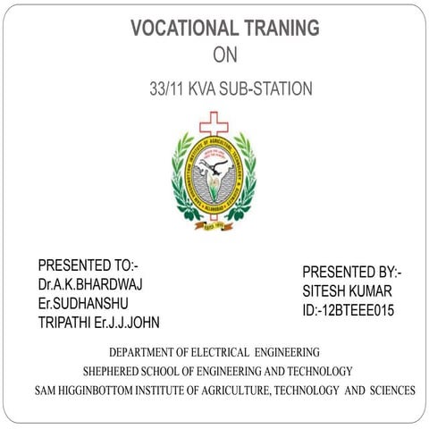 Sub station training ppt