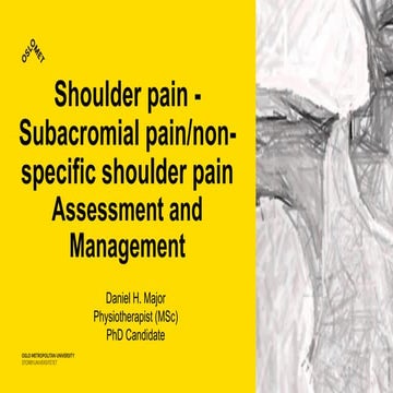 Subacromial pain daniel