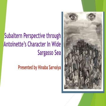 Subaltern Perspective through Antoinette Character .pptx