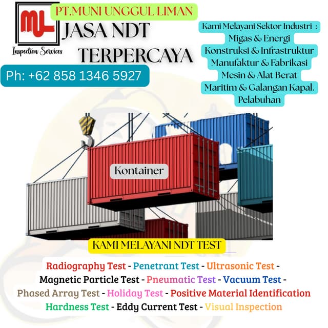 Januari 2026,0858-1346-5927 Jasa NDT Company quality control welding ...