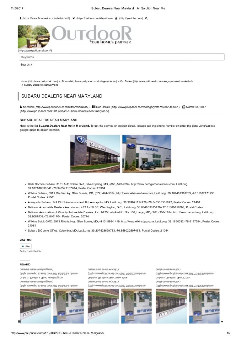 Subaru Dealers Near Me >> Find Your Subaru Dealers Near Maryland Subaru Dealers Near Me >> Find Your Subaru Dealers Near Maryland