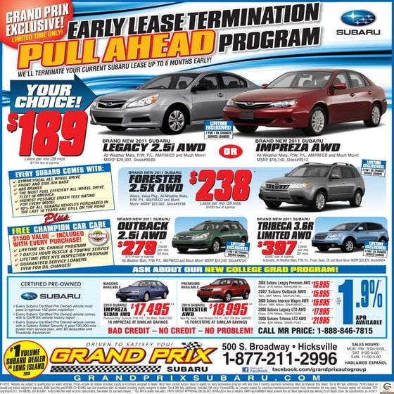 Subaru lease offers