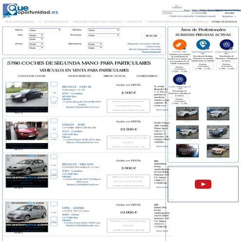 Subastas de coches | venta directa  que oportunidad