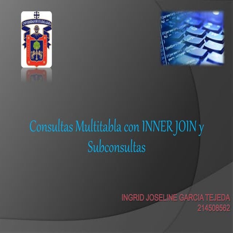 Subconsultas y consultas multitabla en bases de datos de sql server