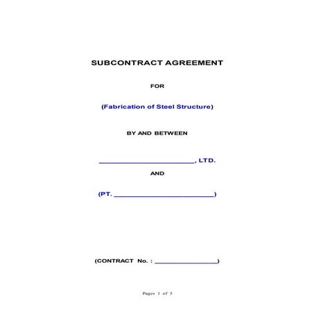 Subcontract Agreement Konstruksi- CLEAN DRAFT.doc