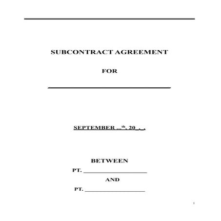 Subcontract Agreement Konstruksi- CLEAN DRAFT.doc