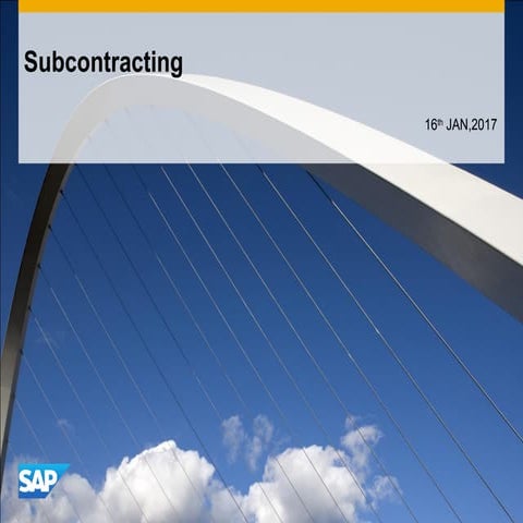 Subcontracting