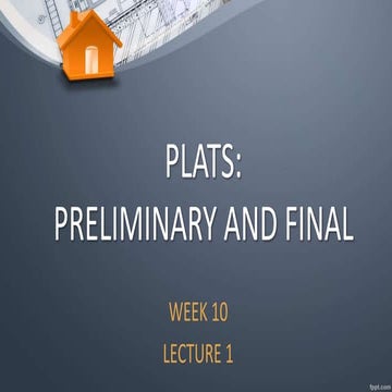 Land Subdivisions University Course