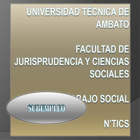 Subempleo