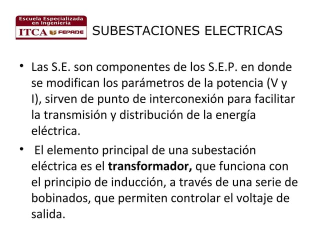 Subestaciones electricas