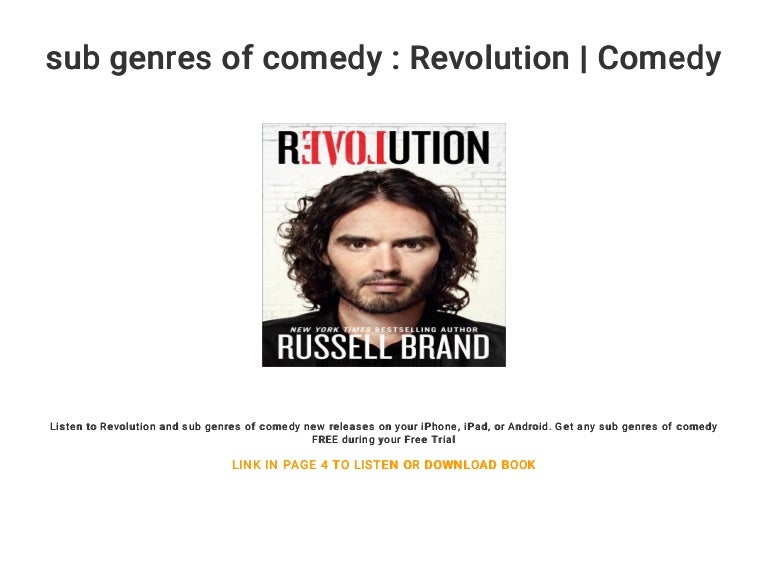 sub genres of comedy Revolution Comedy