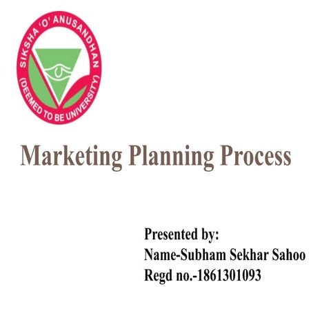 Marketing Planning Process
