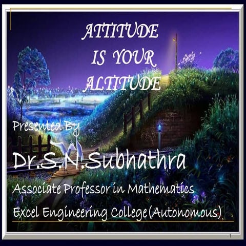 attitude is your altitude presentation general