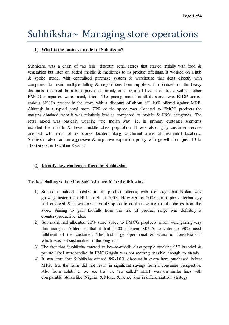 Structure of subhiksha image