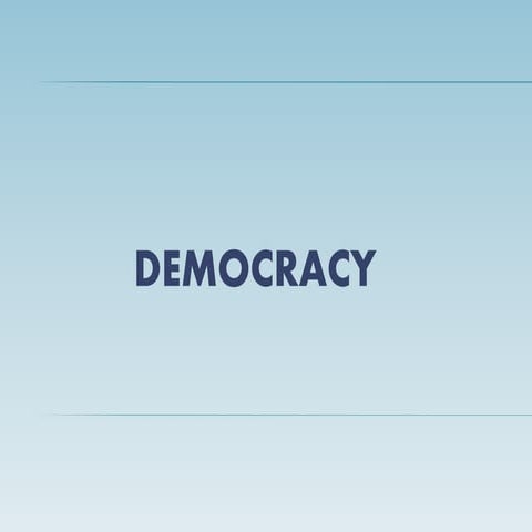 DEMOCRACY