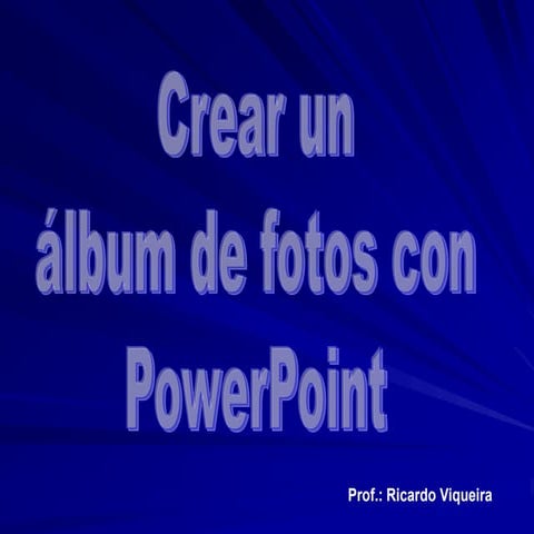 Álbum de fotografías con PowerPoint